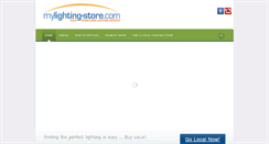 Desktop Screenshot of mylighting-store.com